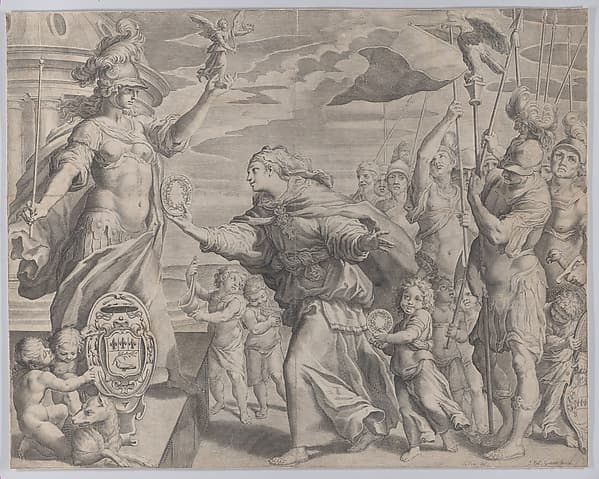 Allegory relating to the Pamphili family, by Johann Friedrich Greuter
