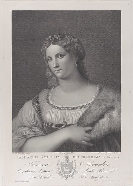 La Fornarina, by Raphael Morghen