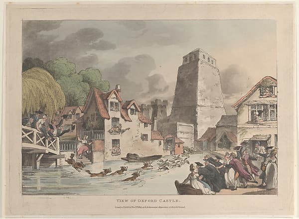 View of Oxford Castle, by Thomas Rowlandson