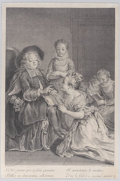 Cupid teaching (L'Amour-Précepteur), by Bernard Lepicié