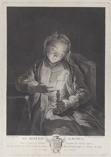 The neglected lover (Le negligé galant), by Manuel Salvador Carmona