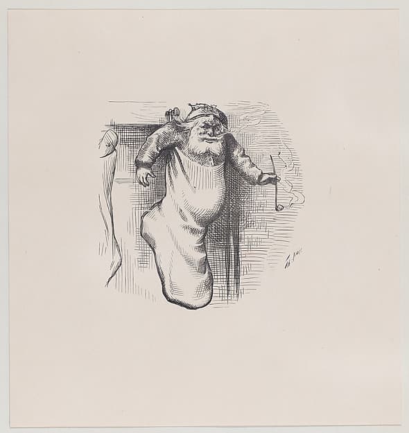 A Stocking Full (published in "Harper's Weekly," January 4, 1879), by Thomas Nast