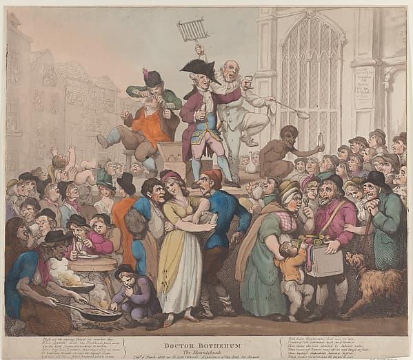 Doctor Botherum, The Montebank, by Thomas Rowlandson