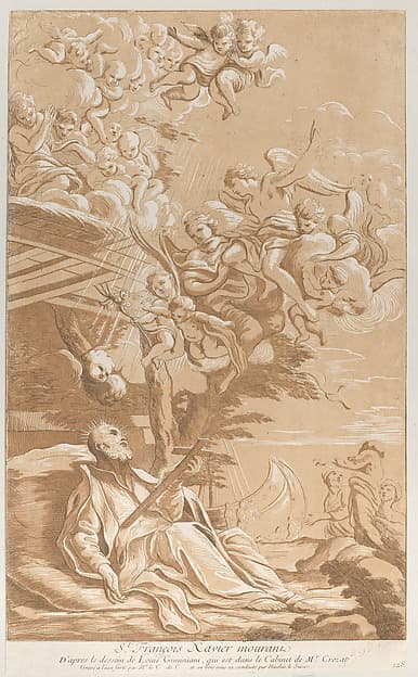 Death of Saint Francis Xavier, by Giacinto Gimignani