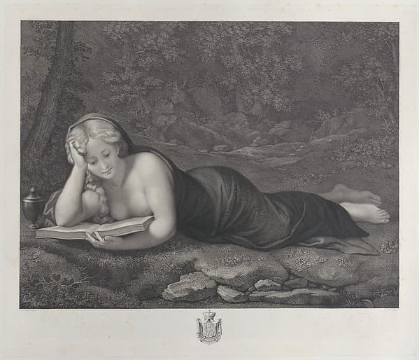 Mary Magdalene in penitence in the desert, by Giuseppe Longhi