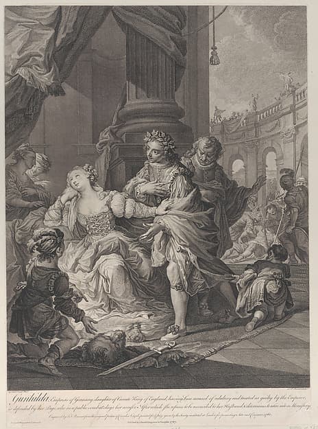 Gunhilda accused of adultery, by Simon Francis Ravenet, the elder