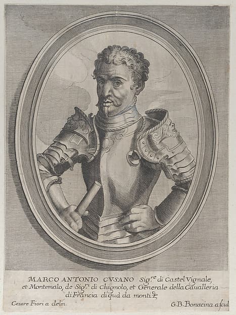 Portrait of Marc'Antonio Cusano, by Giovanni Battista Bonacina