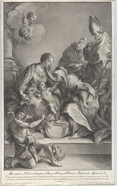 The Virgin and Child with Saints Anne, John the Baptist, Zeno, and Anthony, by Johann Jakob Frey the Elder