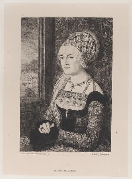 Portrait of a Woman, after Bernhard Strigel, by Jules-Ferdinand Jacquemart
