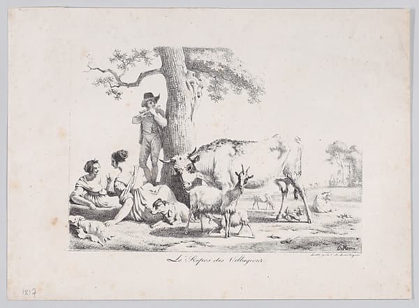 Villagers' rest, by Jean Louis de Marne (called Demarnette)