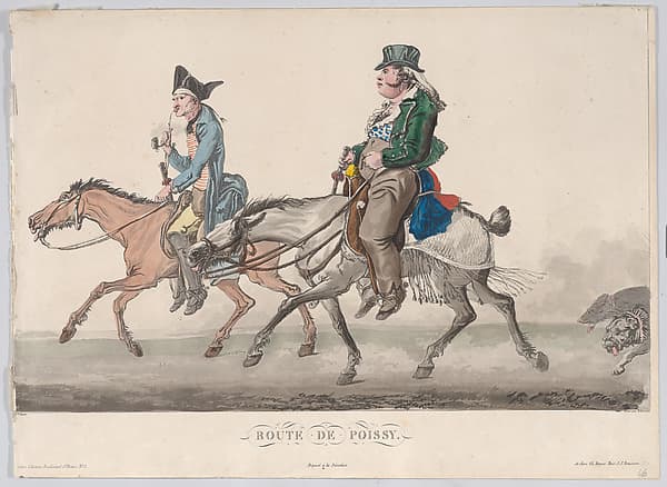 Route de Poissy, by Louis Philibert Debucourt