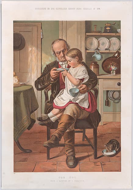 Too Hot, from "Illustrated London News", by James Collinson