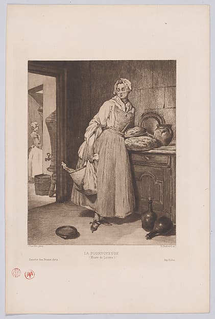 The Supplier, from "Gazette des Beaux-Arts", by Henri Charles Guérard