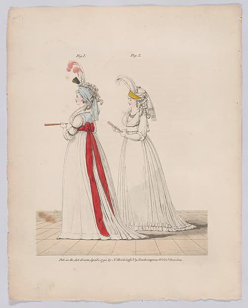 Gallery of Fashion, vol. I: April 1, 1794- March 1, 1795, by Nicolaus Heideloff