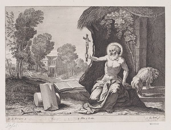 Saint Jerome holding a crucifix, by Coryn Boel
