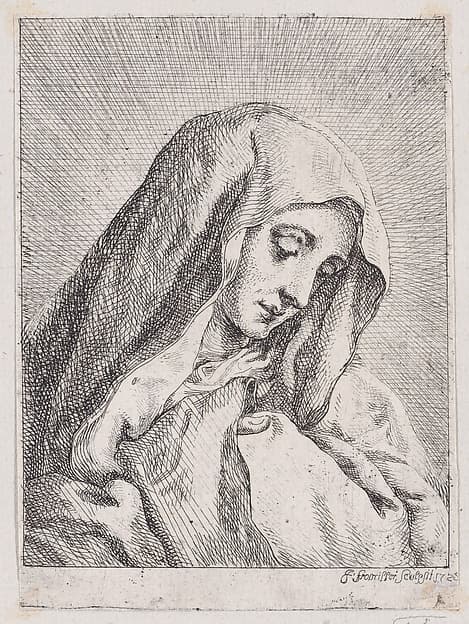 Head of the Madonna, by Josef Ferdinand Fromiller