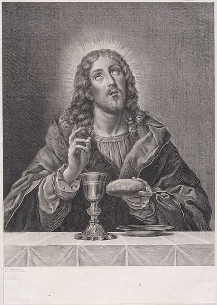 Christ with symbols of the Eucharist, by Anonymous