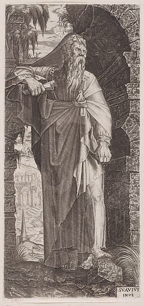 St. Paul, from "Christ, the Twelve Apostles and St. Paul", by Lambert Suavius