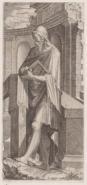 St. Judas Thaddaeus, from "Christ, the Twelve Apostles and St. Paul", by Lambert Suavius