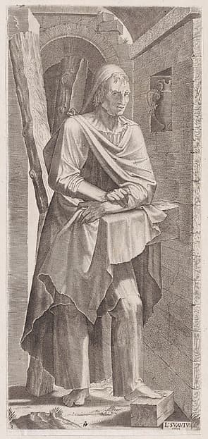 St. Andrew, from "Christ, the Twelve Apostles and St. Paul", by Lambert Suavius