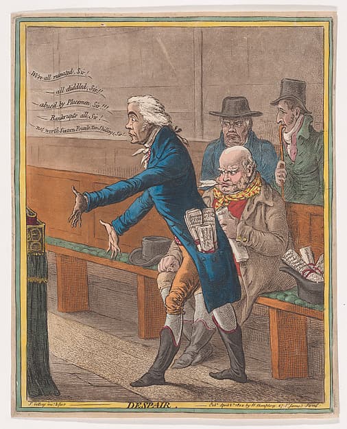 Despair, by James Gillray