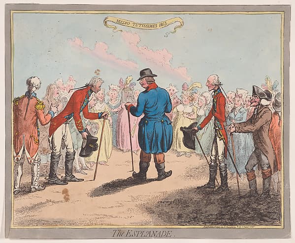 The Esplanade, by James Gillray