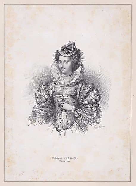 Mary, Queen of Scots, by Achille-Jacques-Jean-Marie Devéria