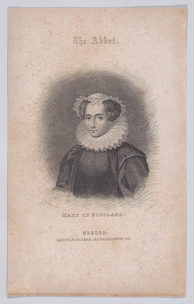 Mary, Queen of Scots (frontispiece, from "The Abbot," volume I), by Annin & Smith