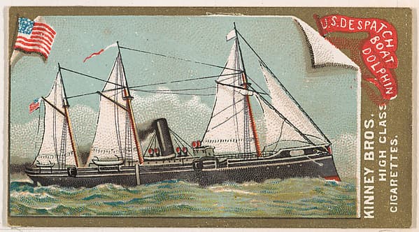U.S. Despatch Boat Dolphin, from the Naval Vessels of the World series (N226) issued by Kinney Bros., by Kinney Brothers Tobacco Company