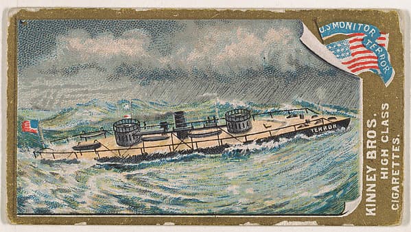 U.S. Monitor Terrror, from the Naval Vessels of the World series (N226) issued by Kinney Bros., by Kinney Brothers Tobacco Company