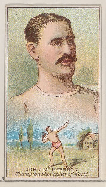 John McPherson, Champion Shot-putter of the World, from the Champions of Games and Sports series (N184, Type 2) issued by W.S. Kimball & Co., by W.S. Kimball & Co.