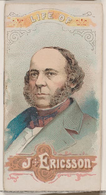 Life of John Ericsson, from the Histories of Poor Boys and Famous People series of booklets (N79) for Duke brand cigarettes, by W. Duke, Sons & Co.