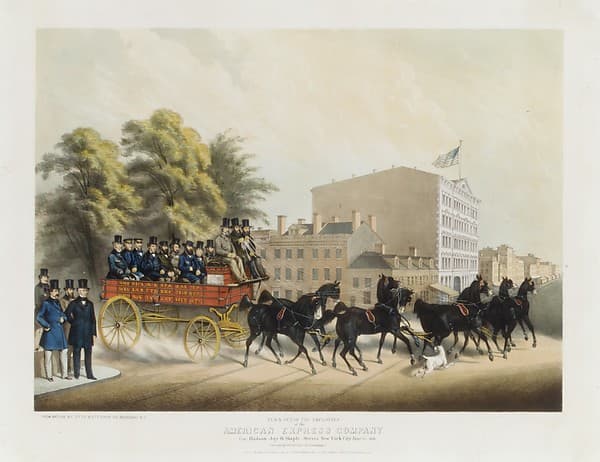 Turn Out of the Employees of the American Express Company, Corner of Hudson, Jay & Staple Streets, New York City on June 21, 1858, by Otto Botticher