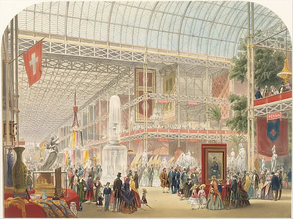 General View of the Interior, from "Recollections of the Great Exhibition, 1851", by John Absolon