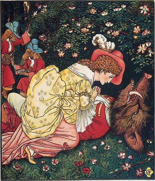Beauty and the Beast, by Walter Crane