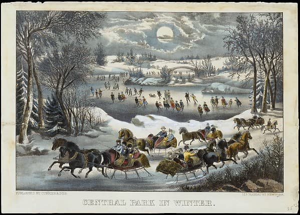 Central Park in Winter, by Currier & Ives