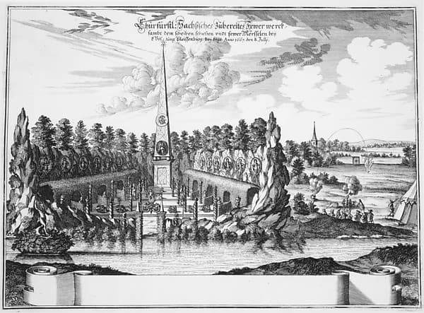 Celebration for the Elector Johann Georg II, Leipzig, July 8, 1667, by Anonymous, German, 17th century