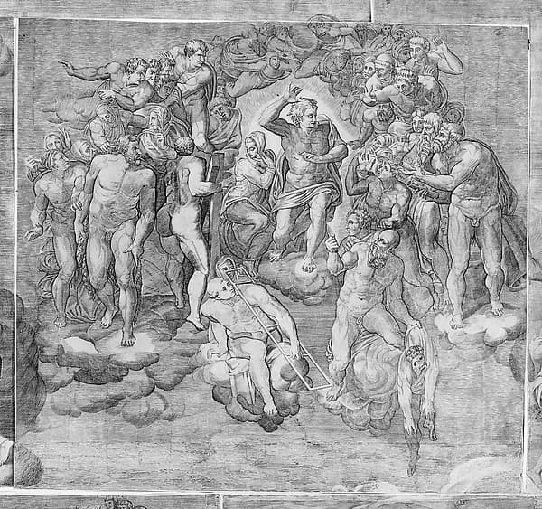 Christ as Judge Surrounded by Saints (upper central section of the Last Judgment), by Niccolò della Casa