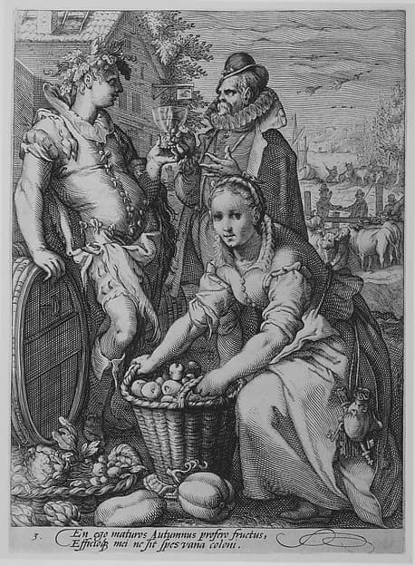 Autumn, from "The Four Seasons", by Jan (Pietersz.) Saenredam
