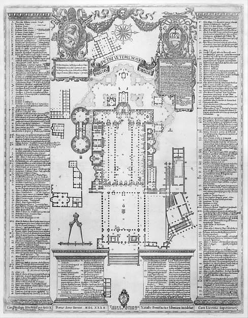 Basilica di S. Pietro in Vaticano (spine title), by Giovanni Battista Costaguti the Elder