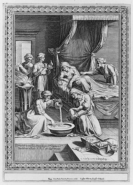 Birth of the Virgin, by Cornelis Cort