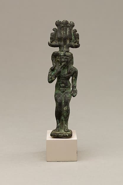 Child god with hemhem crown