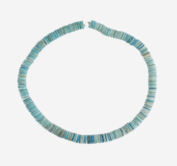 String of Large Flat Disk Beads