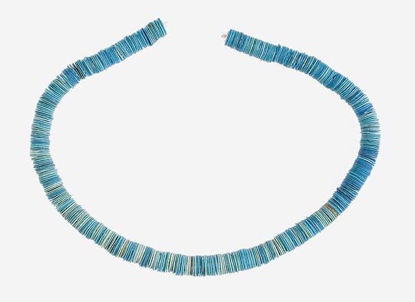 String of Large Flat Disk Beads