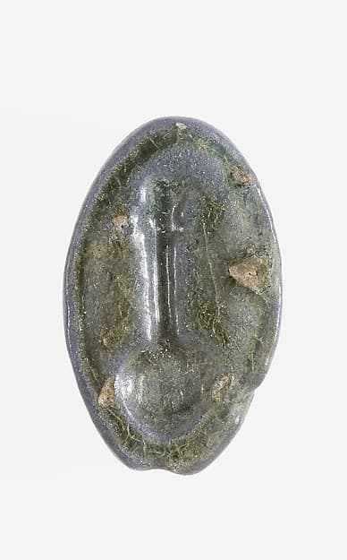 Cowroid Stamp Seal with a Nefer Hieroglyph on the Base