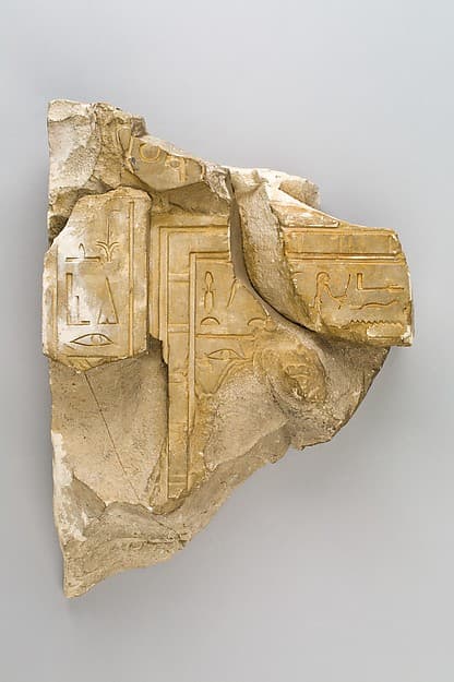Fragments from Stela A of the Chief Steward, Henenu