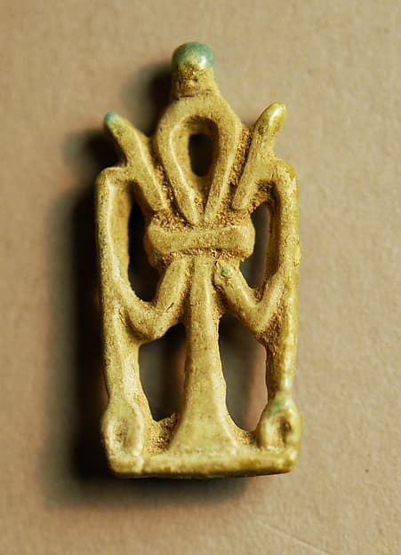 Amulet with an Ankh and Two Was Scepters