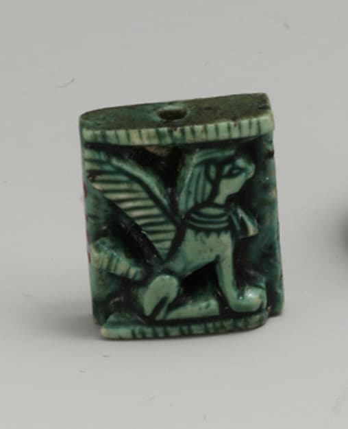 Winged griffin plaque inscribed with the name Nebpehtyre (Ahmose I)
