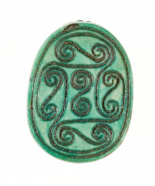 Scarab Inscribed with a Geometric Pattern