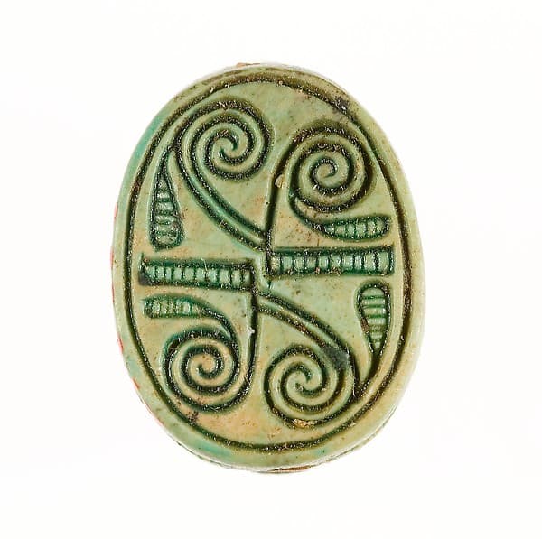 Scarab Inscribed with a Geometric Pattern